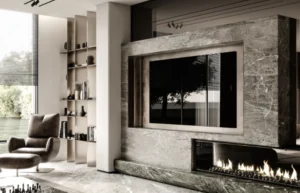 Baltic Grey Marble Living Room