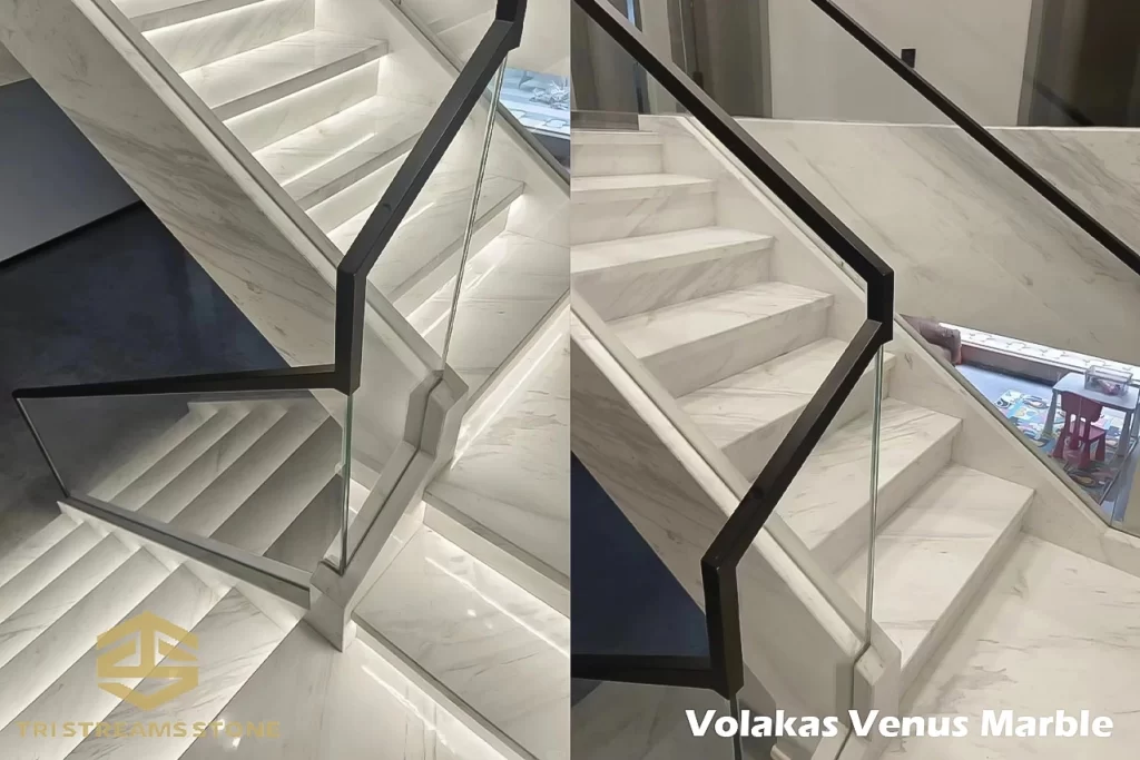 Volakas Venus marble stairs