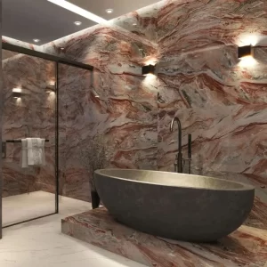Monica Red Marble