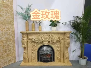 Golden Rose Beige Marble Slab