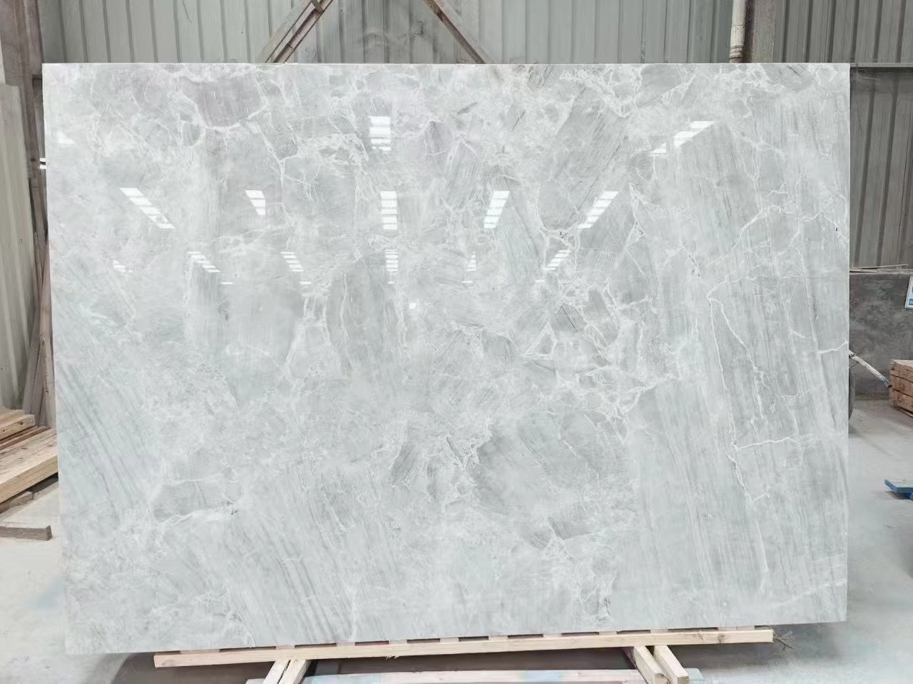 Domestic Fish Belly Grey marble Slabs