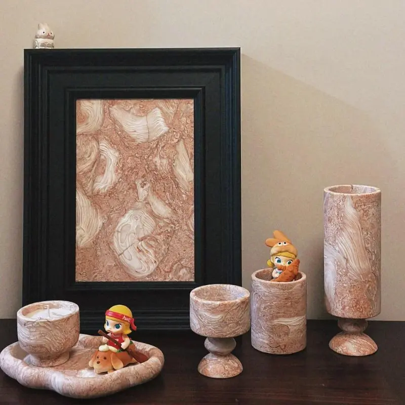 Rosalia Pink Marble for candlestick