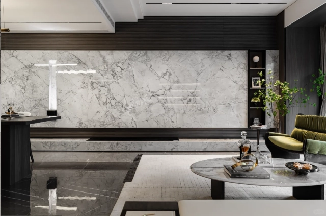 Super White Calacatta Background wall