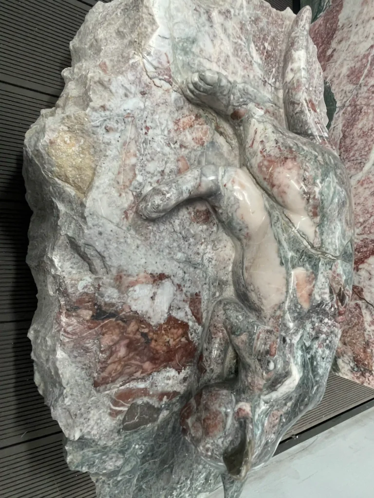 Four season pink marble decoration