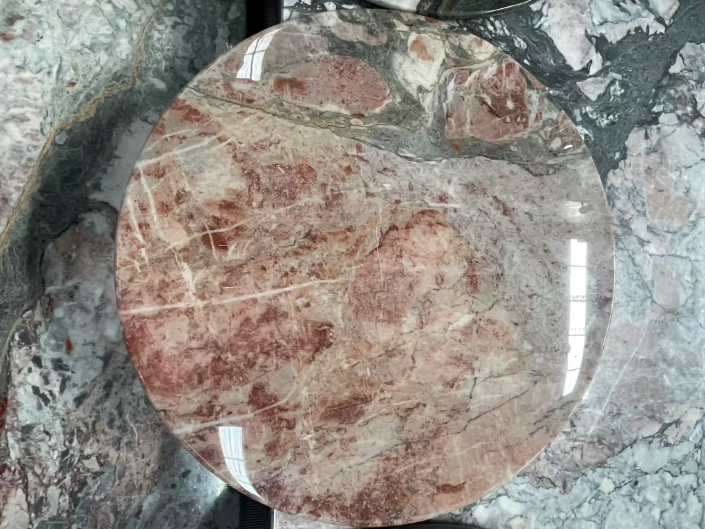 four season pink marble table